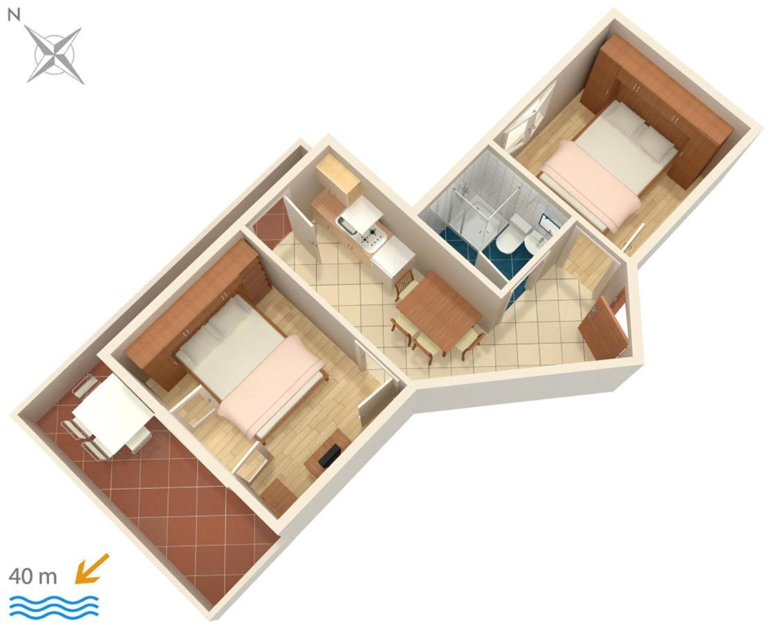 Apartments By The Sea Igrane, Makarska - 310 Zewnętrze zdjęcie